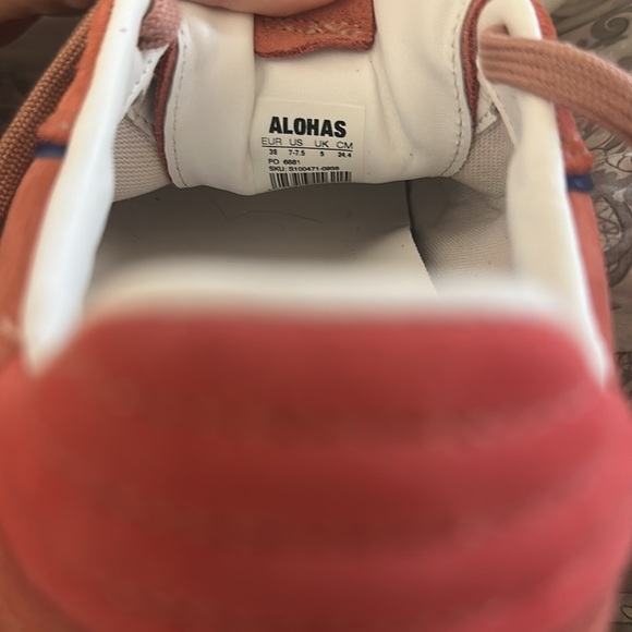 ALOHAS RIFE PINK LEATHER SNEAKERS - Picture 6 of 7